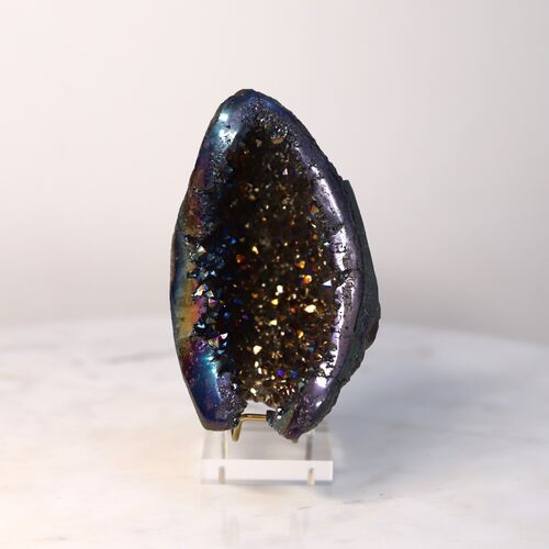 Titanium Amethyst Geode Crystal