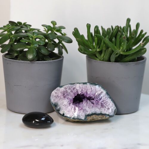 Amethyst Mini Cave Geode Crystal