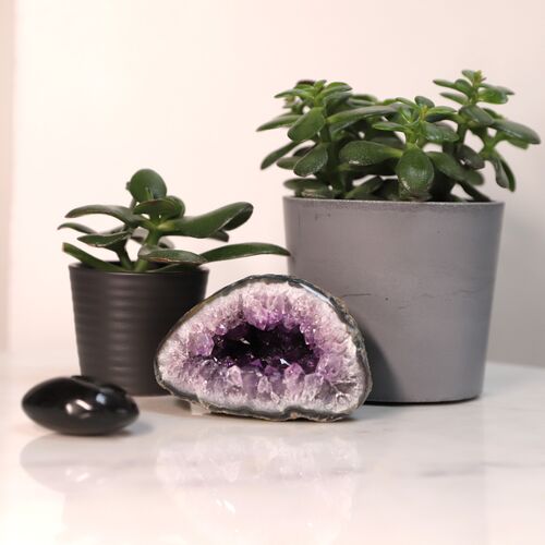Amethyst Mini Cave Geode Crystal
