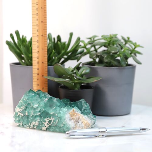 Green Fluorite Natural Cluster