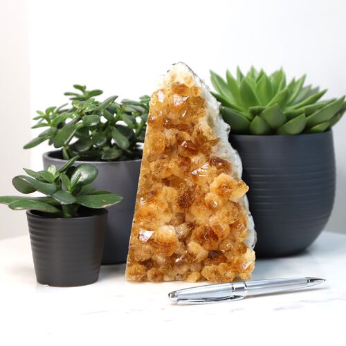 Citrine Free Standing Geode