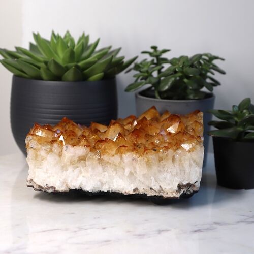 Citrine Free Standing Geode