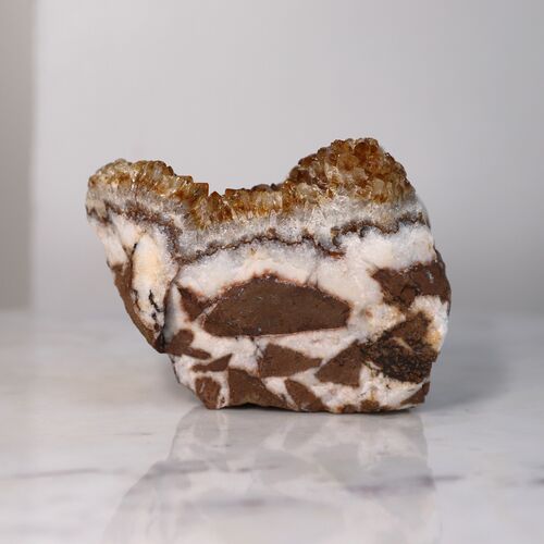 Citrine Free Standing Geode Crystal