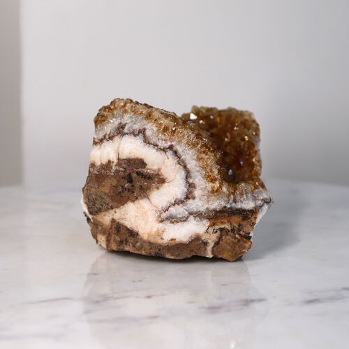 Citrine Free Standing Geode Crystal