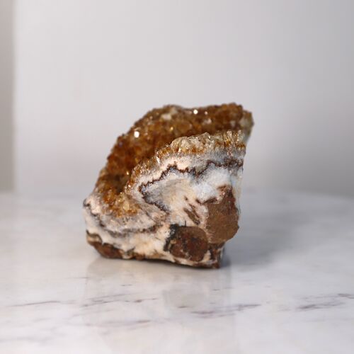 Citrine Free Standing Geode Crystal