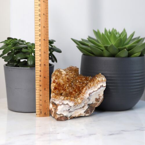 Citrine Free Standing Geode Crystal