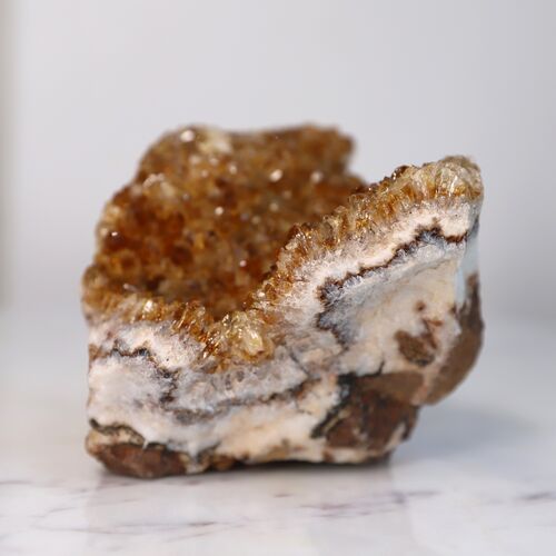 Citrine Free Standing Geode Crystal