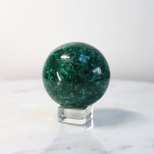 Malachite Crystal Sphere