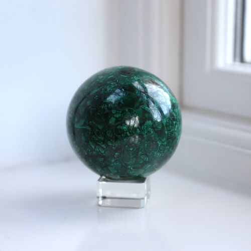 Malachite Crystal Sphere