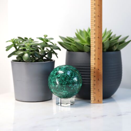 Malachite Crystal Sphere