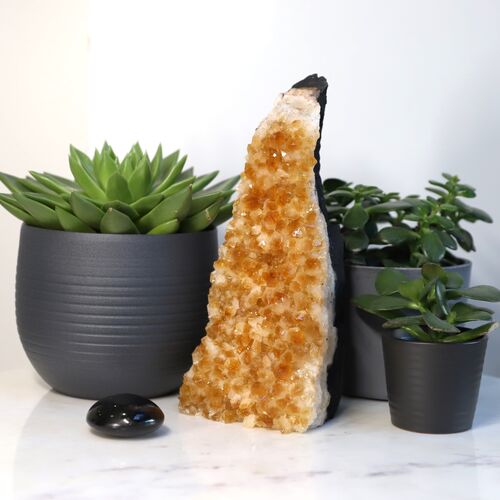 Citrine Free Standing Geode