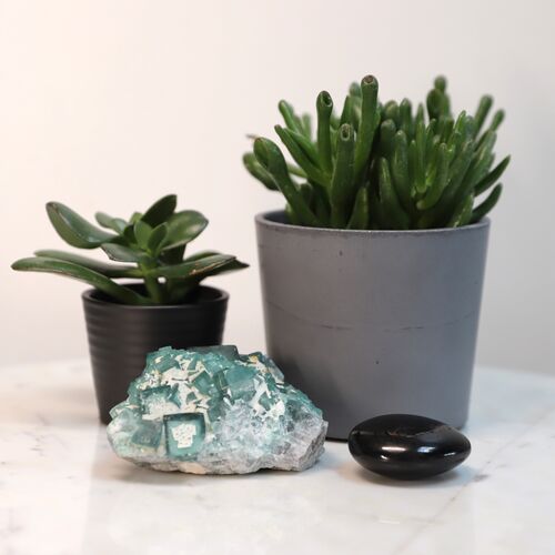 Fluorite Natural Cluster