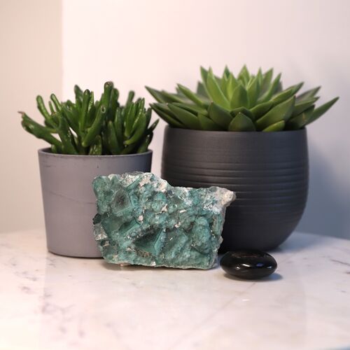 Fluorite Natural Cluster