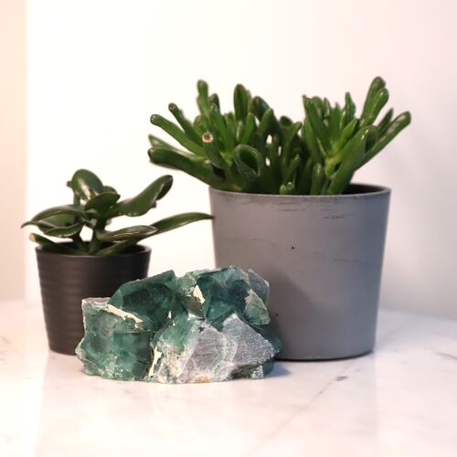 Fluorite Natural Cluster