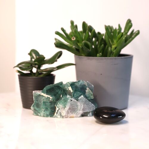 Fluorite Natural Cluster