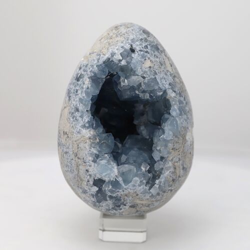 Celestite Egg Geode Crystal