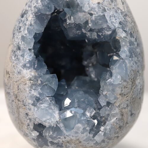 Celestite Egg Geode Crystal