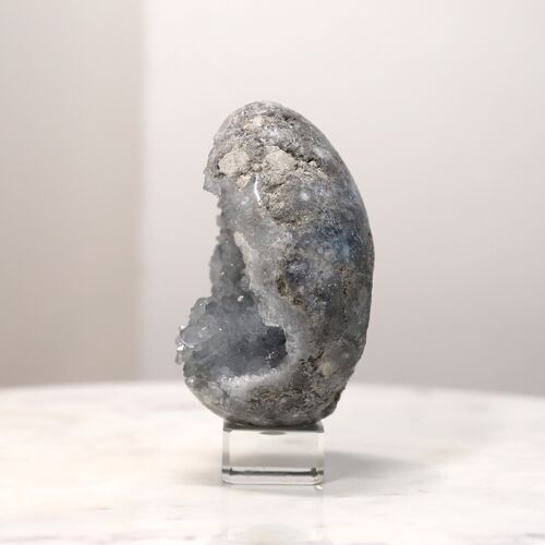 Celestite Egg Geode Crystal