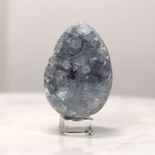 Celestite Egg Geode Crystal