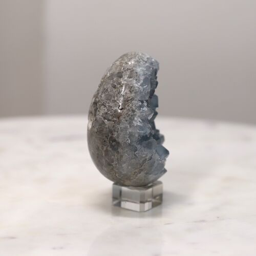 Celestite Egg Geode Crystal