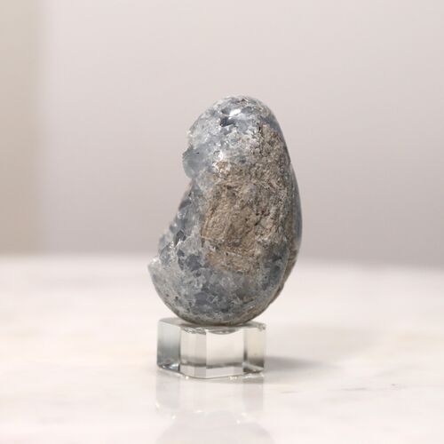 Celestite Egg Geode Crystal