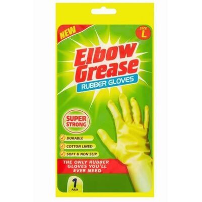 Elbow Grease Super Strong Rubber Glove Large 1Pk