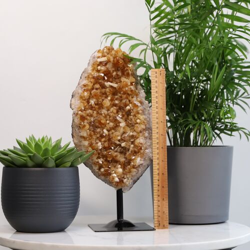 Citrine Free Standing Geode Crystal