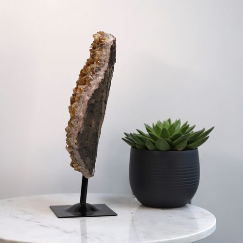 Citrine Free Standing Geode Crystal