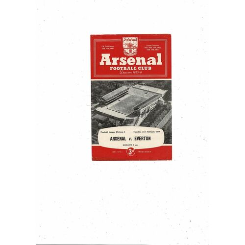 Everton Away Football Programmes