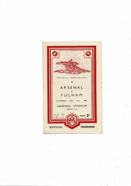 Latest Football Programmes Listed today