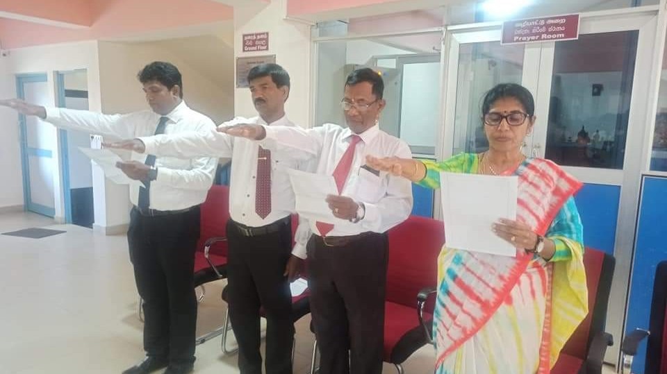 மன்னார் மாவட்ட செயலகத்தில் சம்பிரதாய முறைப்படி கடமைகள் ஏற்பு