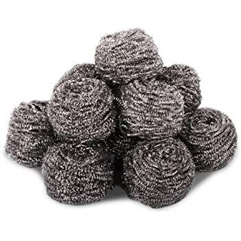 Stainless Steel Scour Pads, Pack of 10