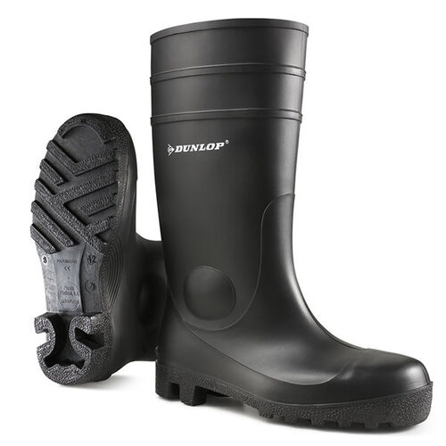 Full Black Safety Wellington Boots
