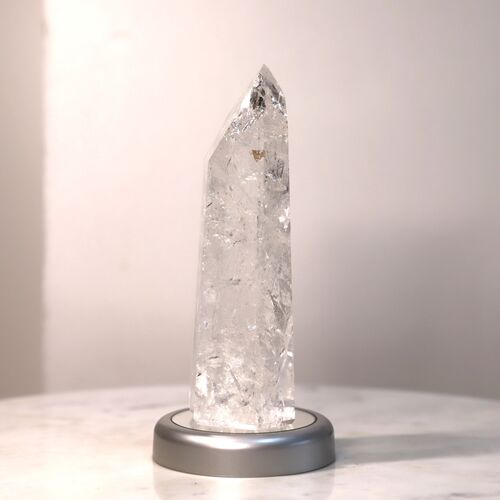 Lemurian Quartz Crystal Polished Point