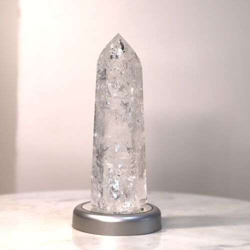 Lemurian Quartz Crystal Polished Point