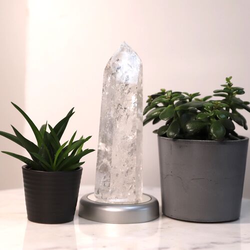 Lemurian Quartz Crystal Polished Point