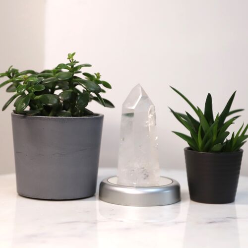 Lemurian Quartz Crystal Polished Point