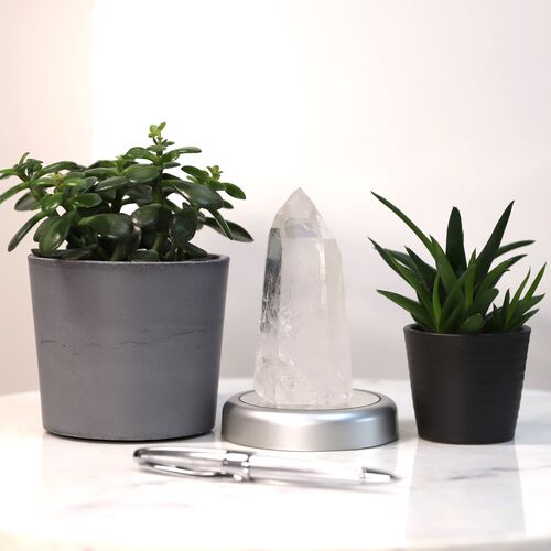 Lemurian Quartz Crystal Polished Point