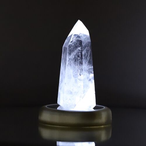 Lemurian Quartz Crystal Polished Point