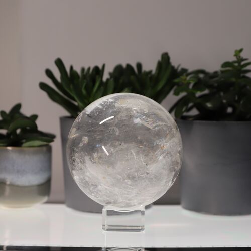 Quartz Crystal Polished Sphere