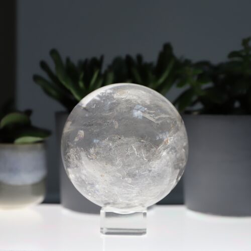 Quartz Crystal Polished Sphere