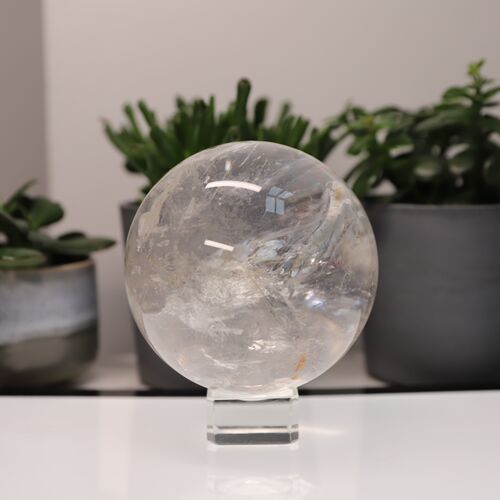 Quartz Crystal Polished Sphere