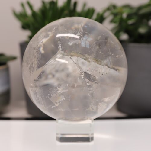 Quartz Crystal Polished Sphere