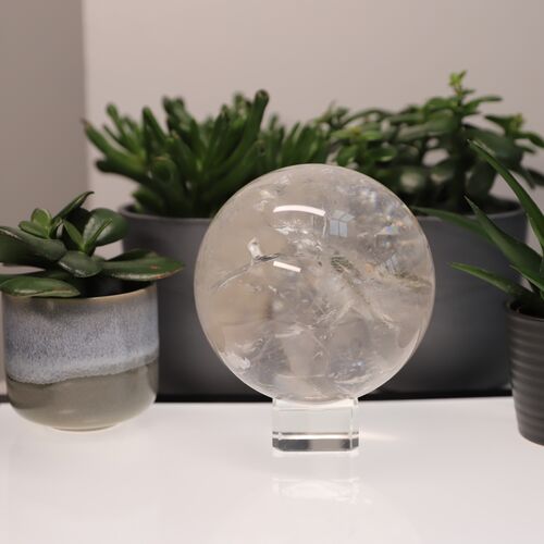 Quartz Crystal Polished Sphere