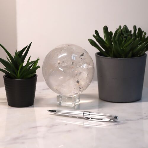 Quartz Crystal Polished Sphere