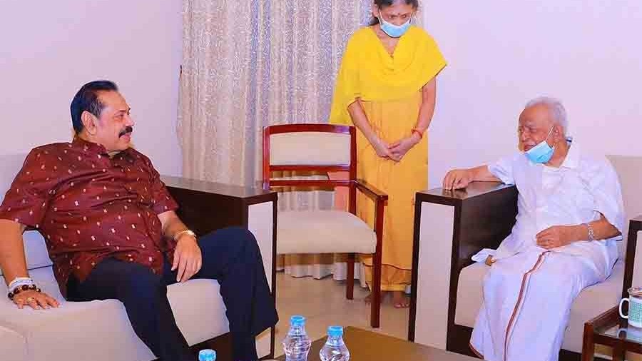 இரா. சம்பந்தனின் இல்லத்தில் சந்தித்த மஹிந்த ராஜபக்ஷ