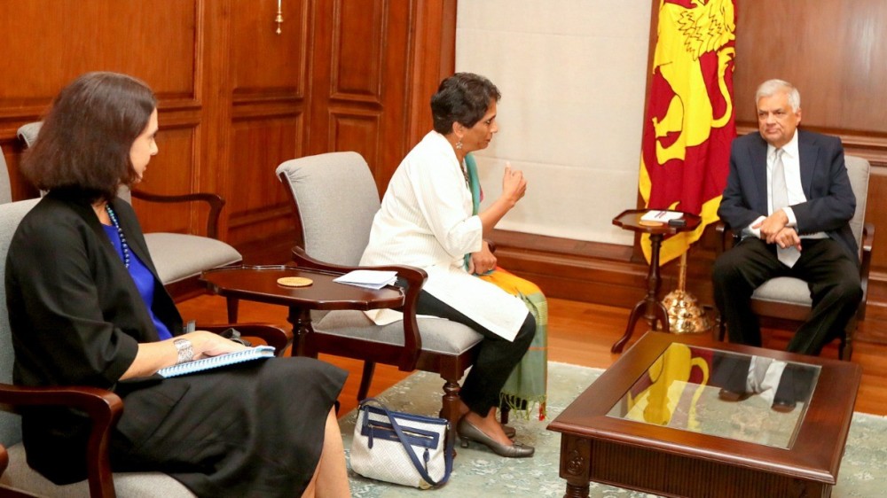 ஐக்கிய நாடுகள் சபையின் உதவி பொதுச் செயலாளர் உள்ளிட்ட தூதுக்குழு ஜனாதிபதியுடன் சந்திப்பு