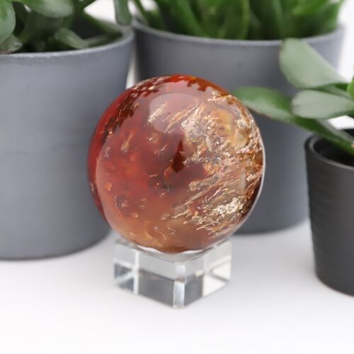 Carnelion Crystal Sphere