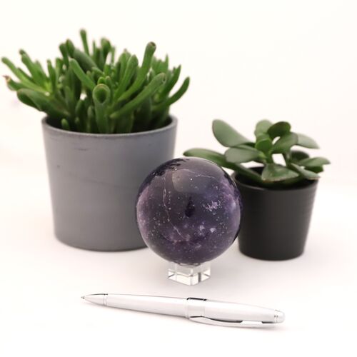 Lepidolite Crystal Sphere