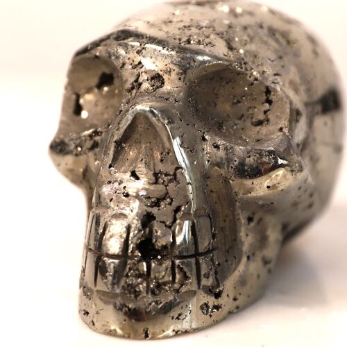Pyrite Polished Skull Free Form